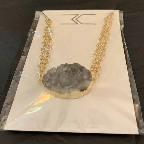 NEW Marrin Costello Amethyst Druzy Pendant on 18" Chain - one-of-a-kind! - Picture 2 of 6